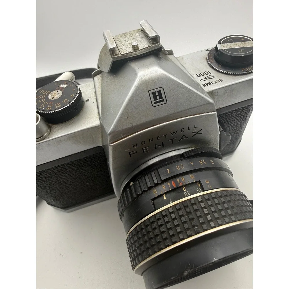 Honeywell Pentax SP 1000 35mm SLR Film Camera with SMC Takumar 55mm f2 Lens
